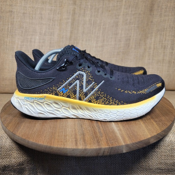 New Balance Fresh Foam X 1080 v12 Running Shoes Black Yellow Sneakers Men\'s 10 main image 4